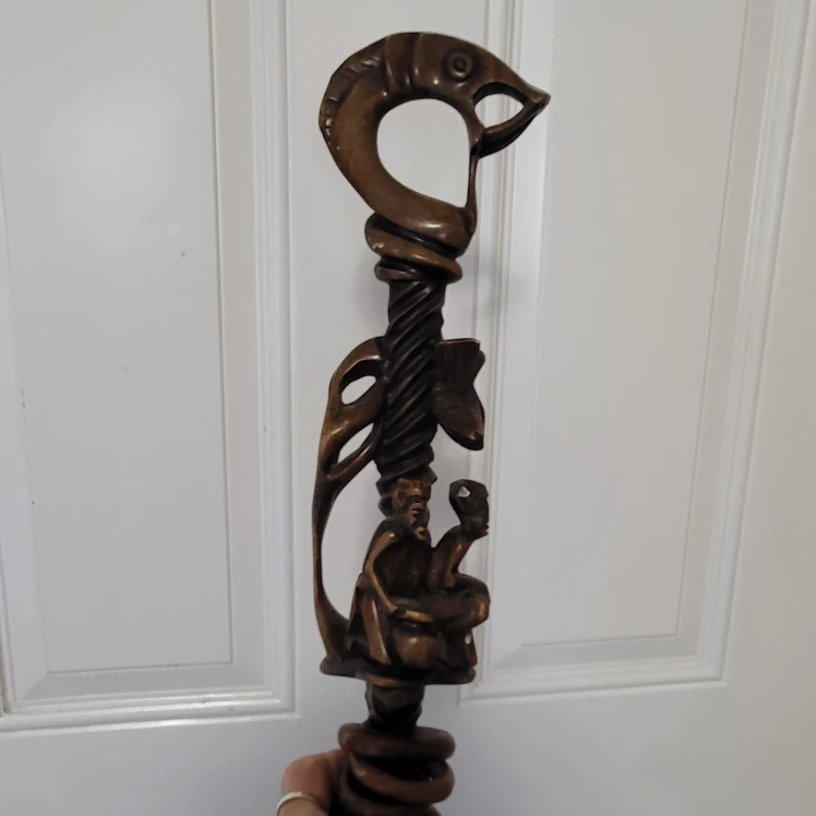 Authentic Hand Carved Walking Stick from Zimbabwe - photo 5