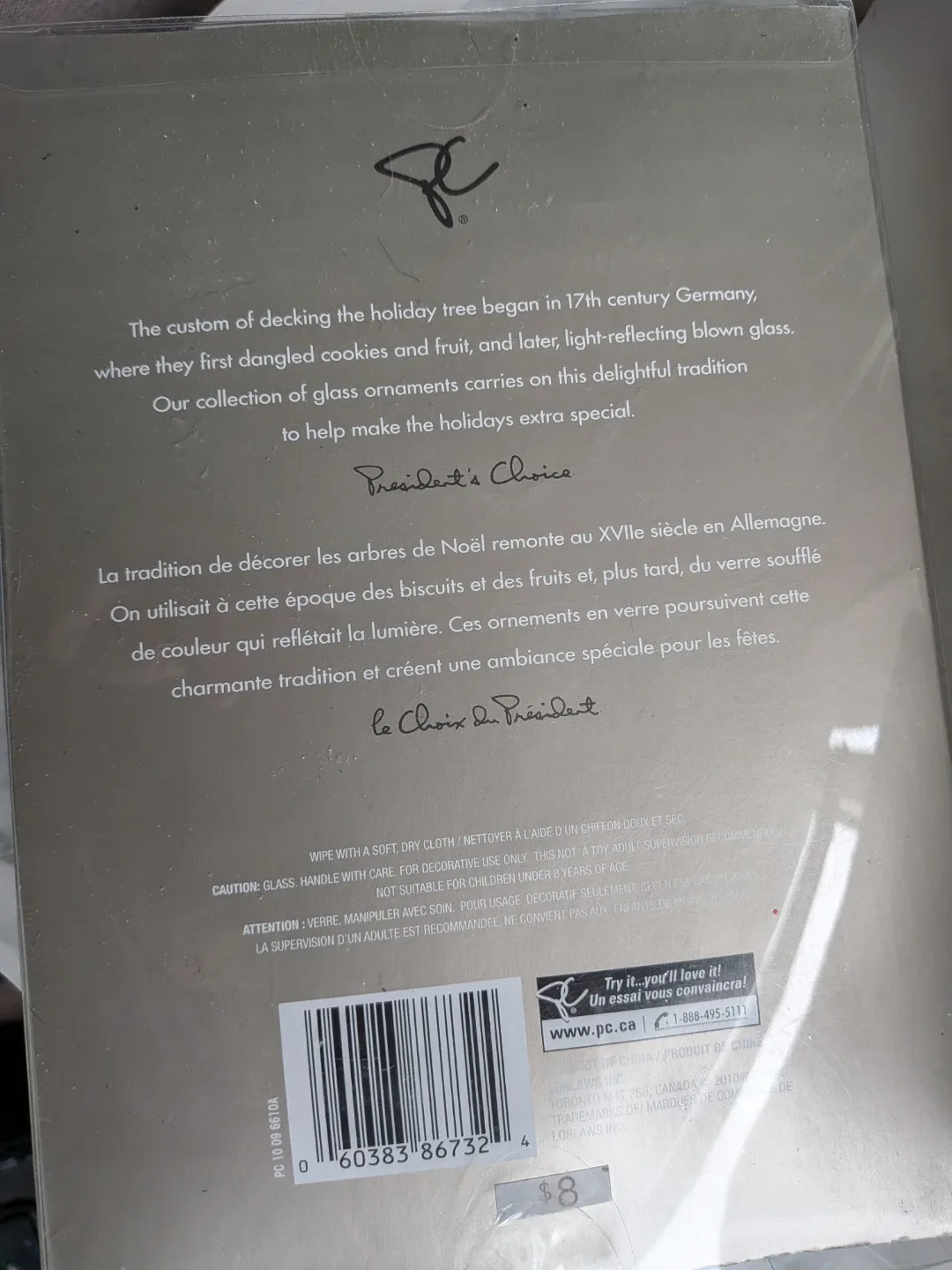 Christmas Ornaments - Pinecone & Metal House New in pkg image indicator(9)