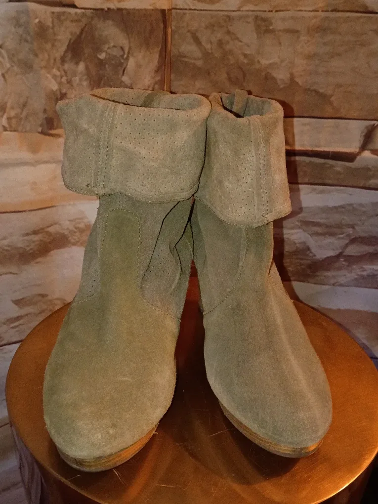 Rag & Bone Suede Wedge Boots 8.5 image indicator(2)