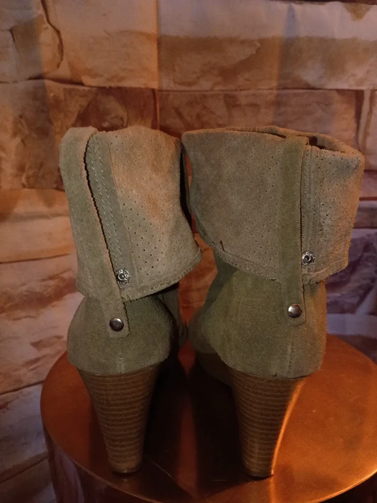 Rag & Bone Suede Wedge Boots 8.5 image indicator(4)