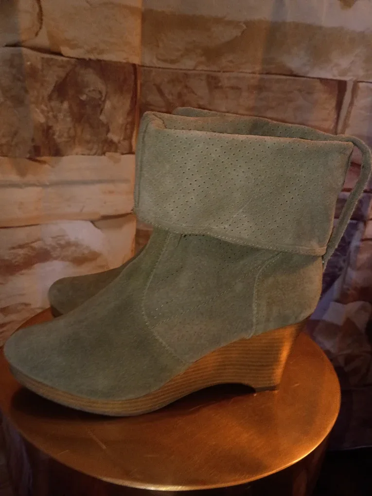 Rag & Bone Suede Wedge Boots 8.5 image indicator(5)