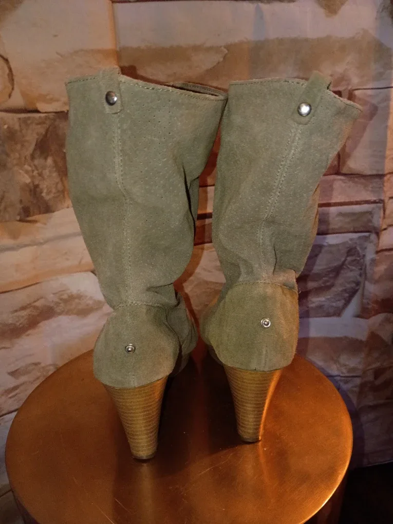 Rag & Bone Suede Wedge Boots 8.5 image indicator(7)