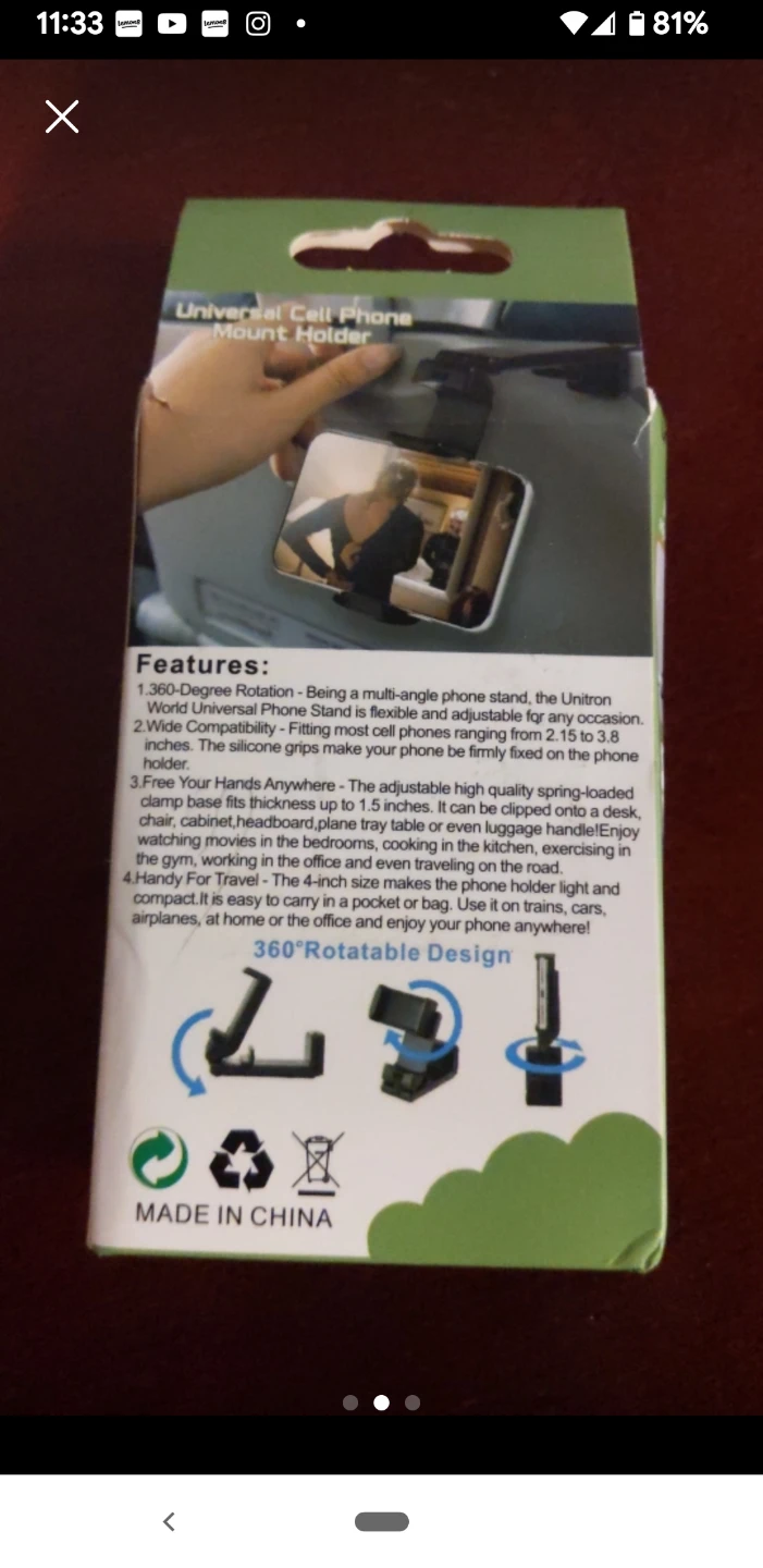 Universal cell phone mount holder - photo 2