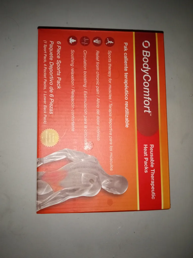 Body Comfort Reusable Therapeutic Heat Packs, 6-Piece