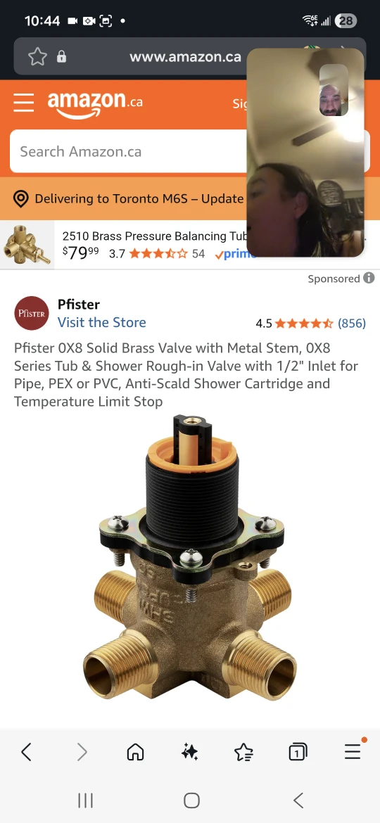 Pfister OX8 Solid Brass Valve