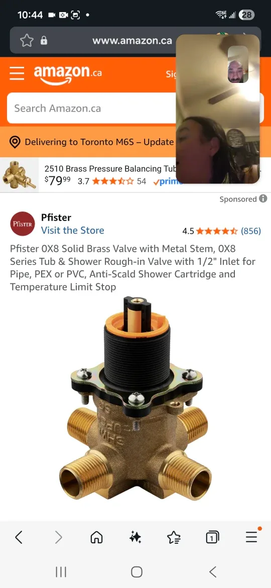 Pfister OX8 Solid Brass Valve