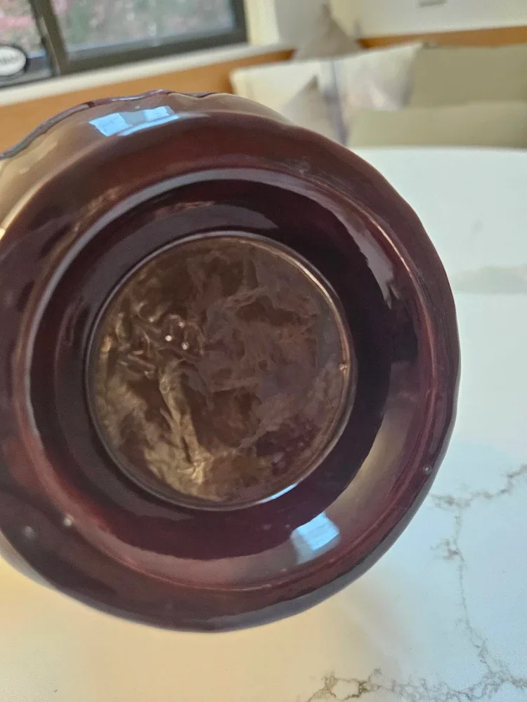 Vintage Handmade Ceramic Pitcher Cottagecore Christmas image indicator(6)