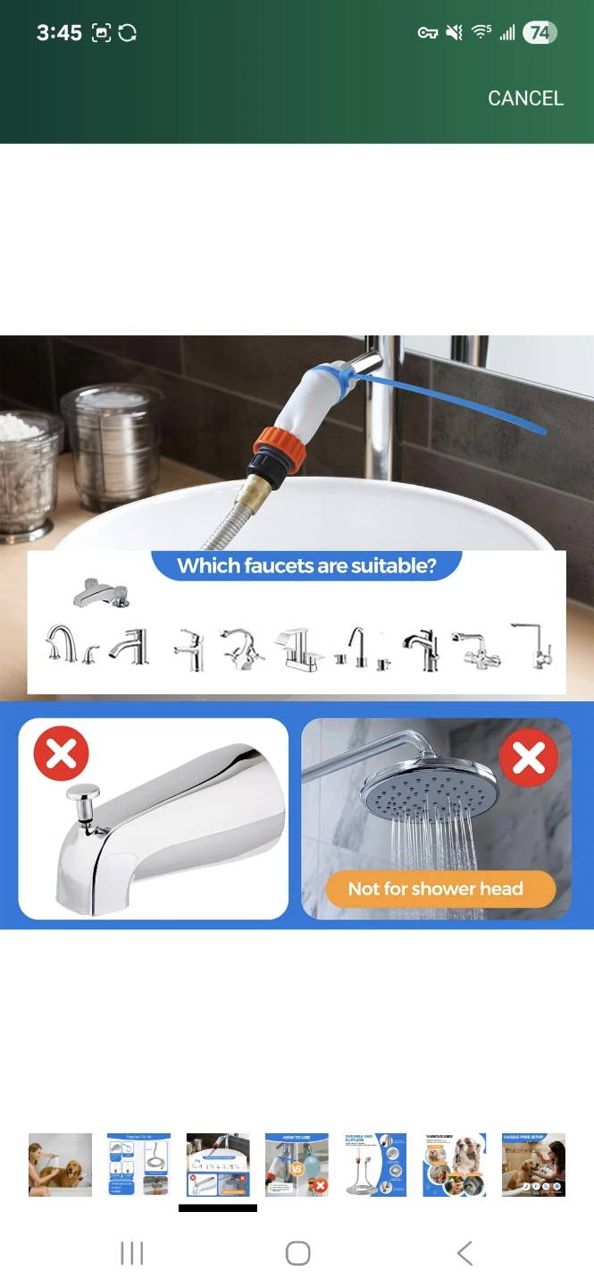 Faucet Hoses:Quick Connection，No Need Tools,Sink Hose - photo 3