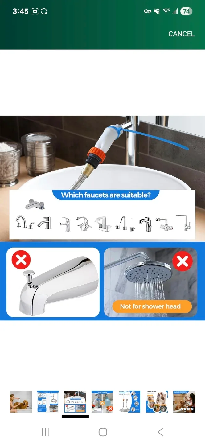 Faucet Hoses:Quick Connection，No Need Tools,Sink Hose image indicator(3)