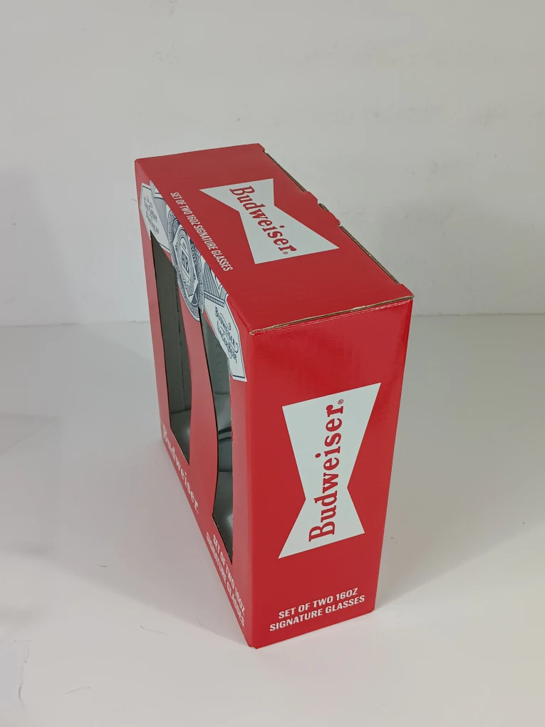 Budweiser set of two 16 oz signature glasses - New - photo 5