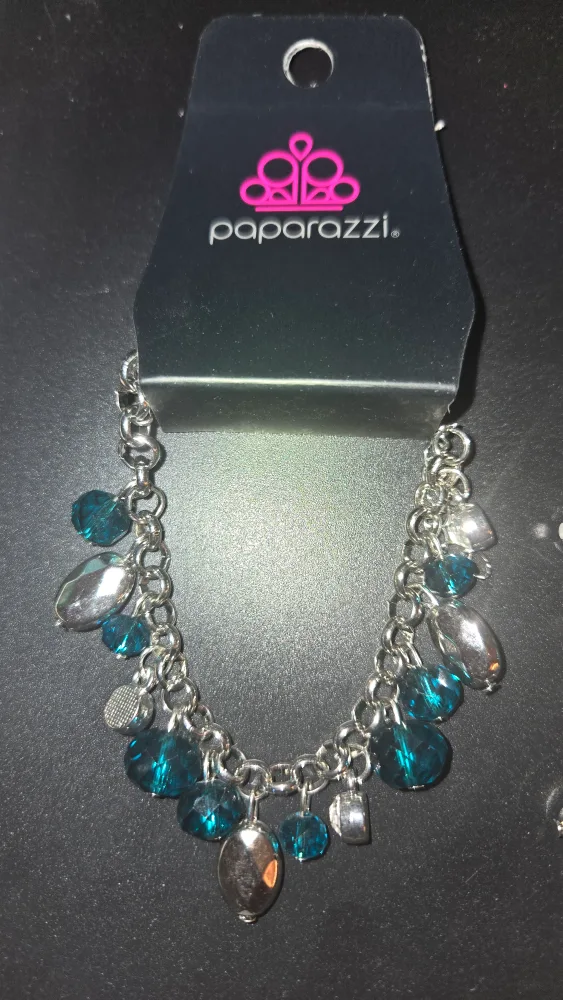 Paparazzi Silver & Blue Jewelry Set image indicator(2)