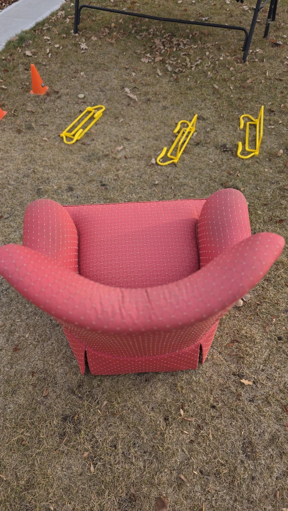 Pink swinging Armchair - photo 2