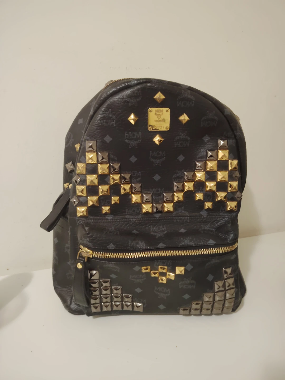 MCM Studded Backpack