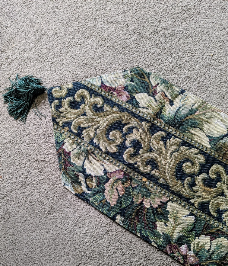 Floral Tapestry Table Runner