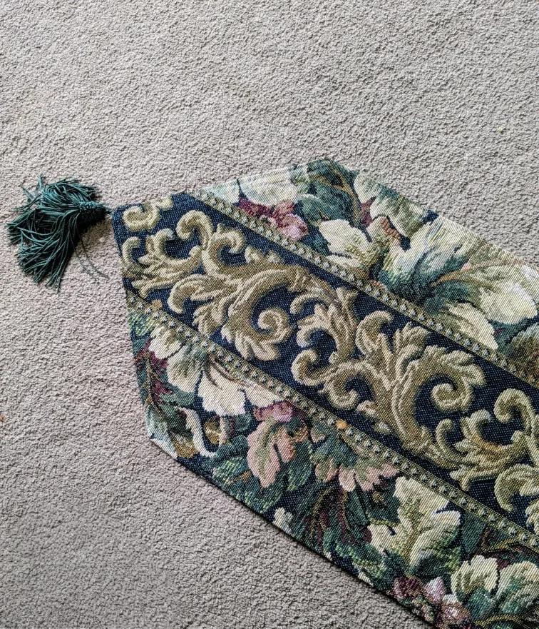 Floral Tapestry Table Runner