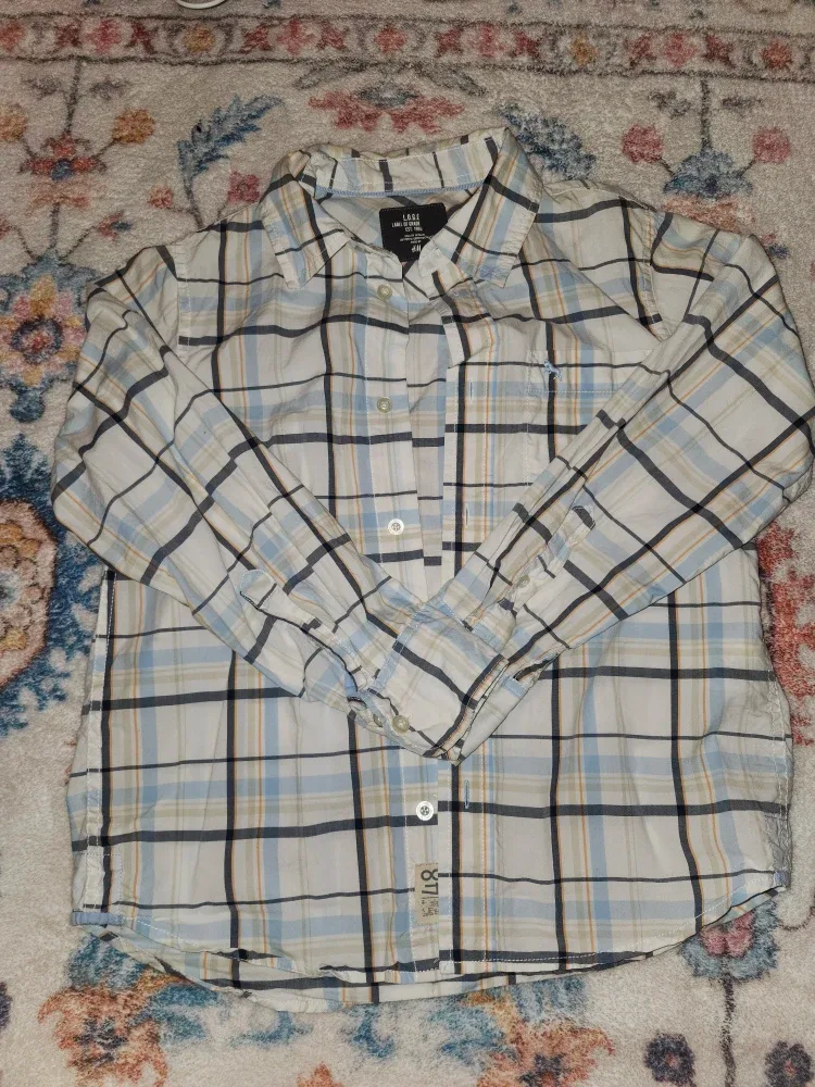 Kids plaid button-up