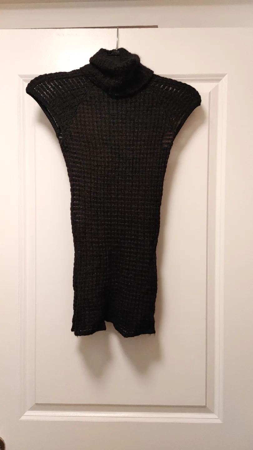 Armani Exchange Black XS Turtleneck Top thumbnail