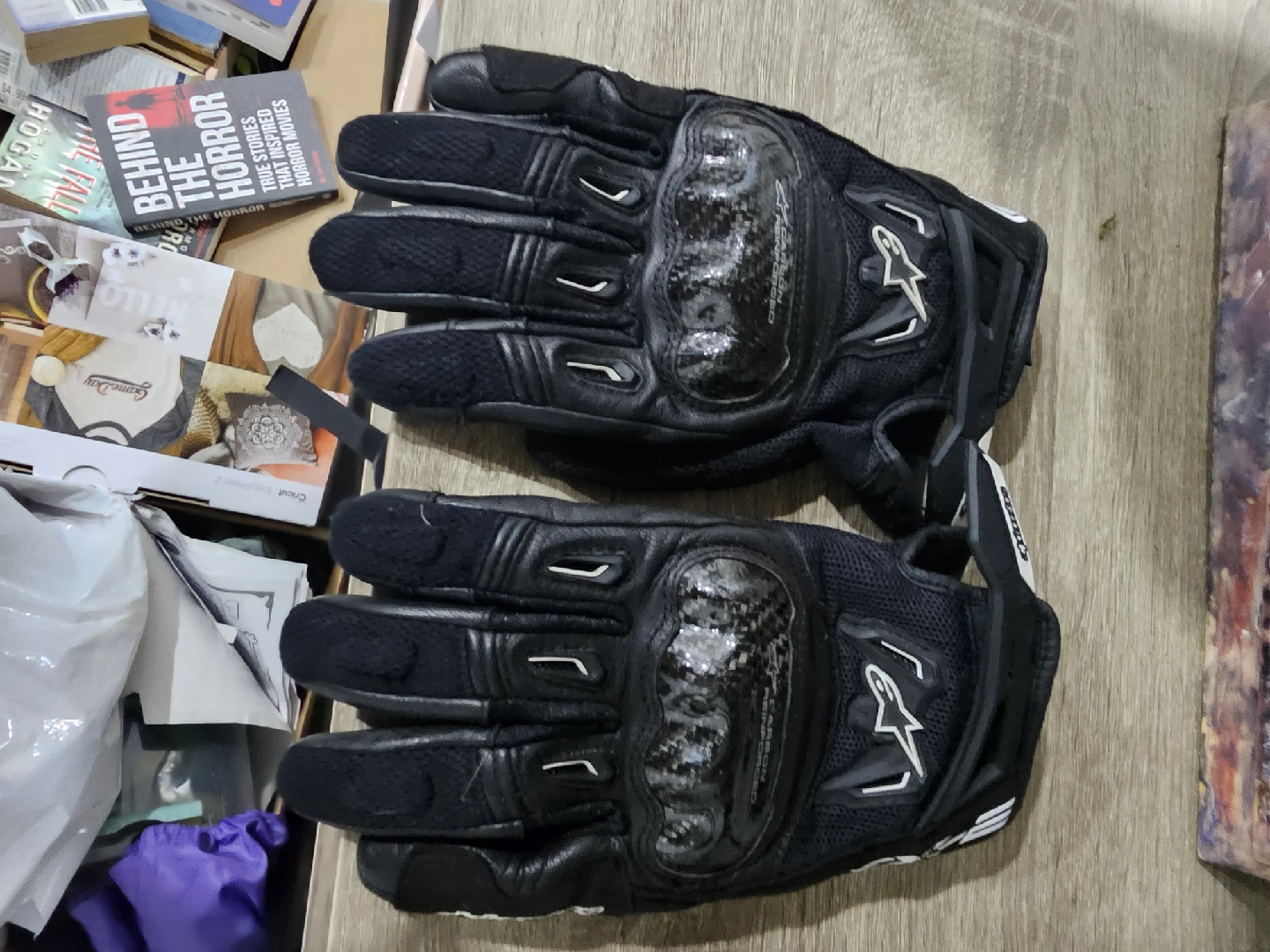 Alpinestars Motorcycle Gloves, Black