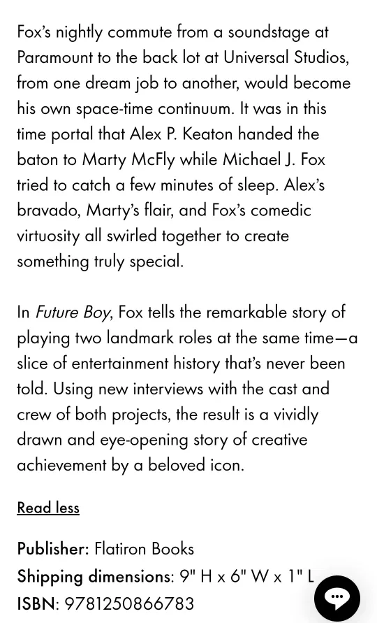 Future Boy Michael J. Fox Hardcover MINT Back to the Future image indicator(6)