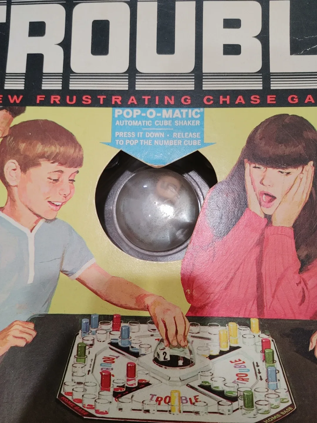 🧡ORIGINAL TROUBLE BOARD GAME FROM 1965! TOP CONDITION! image indicator(2)