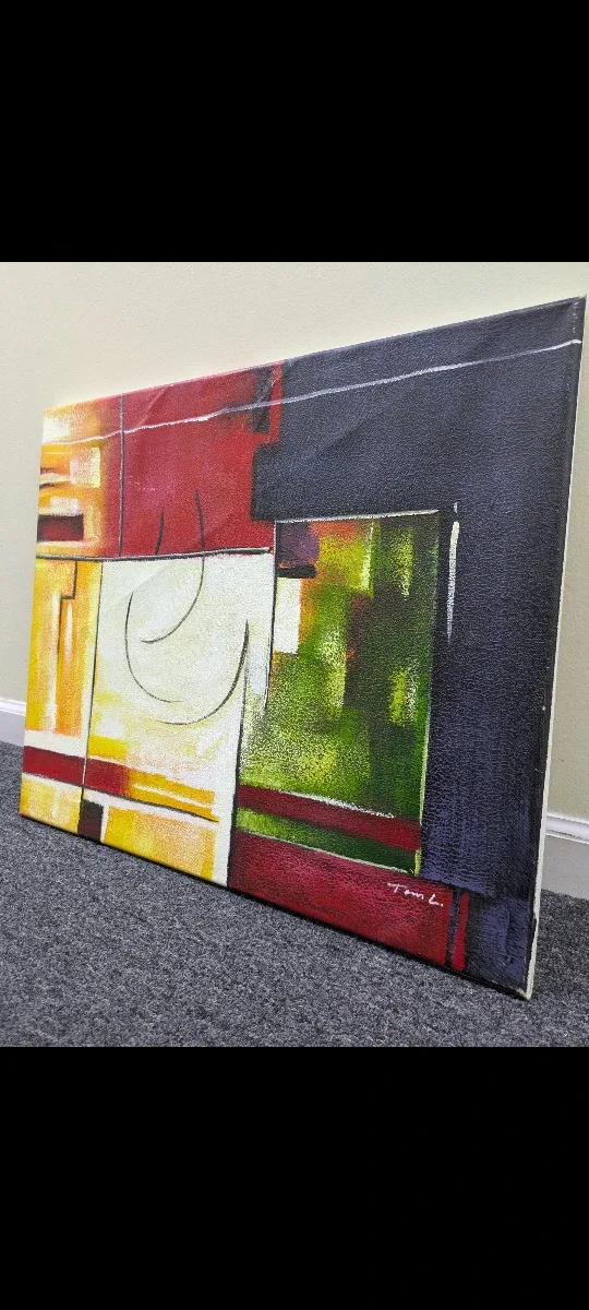 Oil painting on canvas image indicator(2)