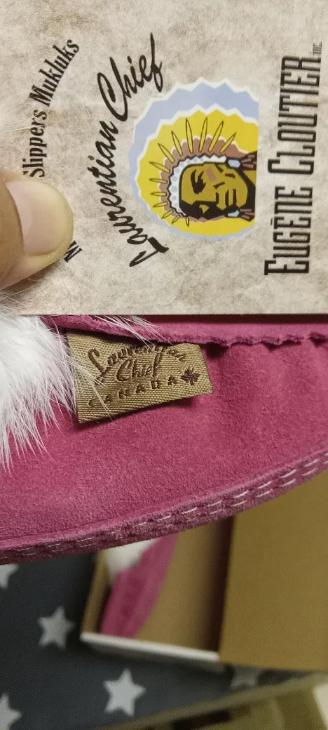 Eugene Cloutier Pink Moccasins Size 5 image indicator(6)