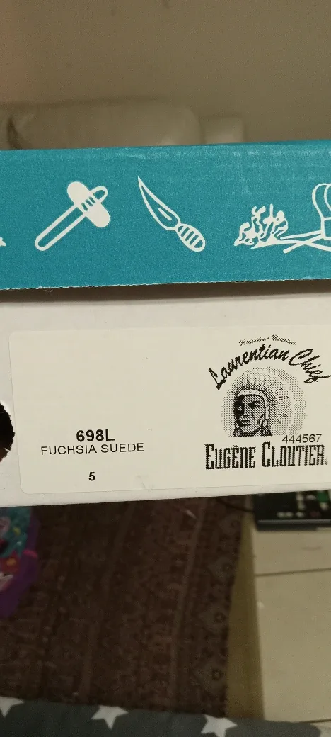 Eugene Cloutier Pink Moccasins Size 5 image indicator(8)
