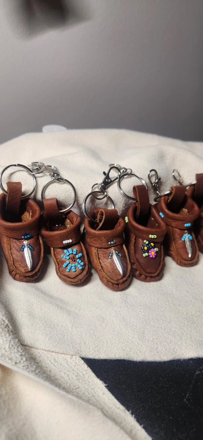 Handmade Moccasin Keychain.. Make for a unique Christmas gift - photo 2