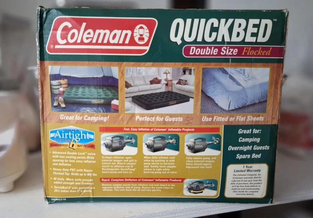 Coleman QuickBed Double Size Flocked Air Mattress
