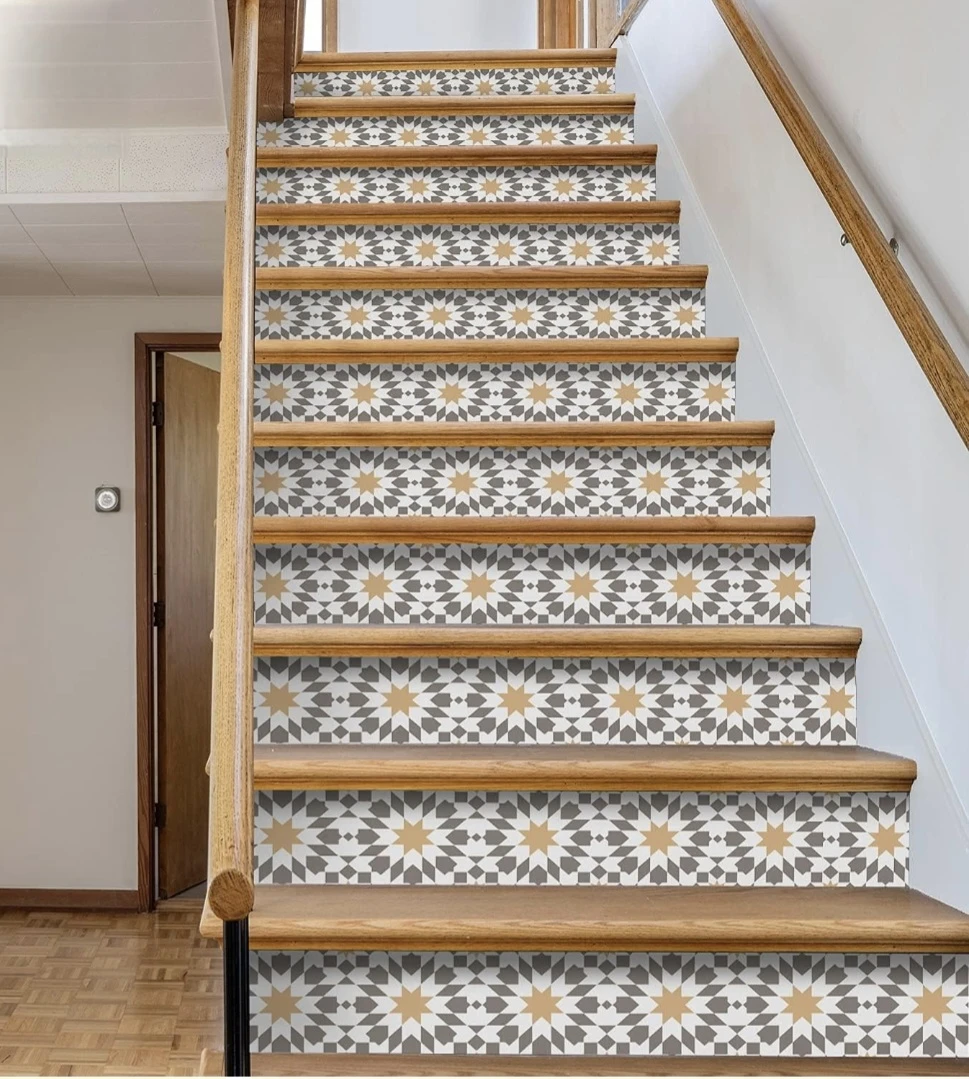 13pcs Moroccan Style Peel and Stick Stair Decals 39.37"X7.08" - photo 5
