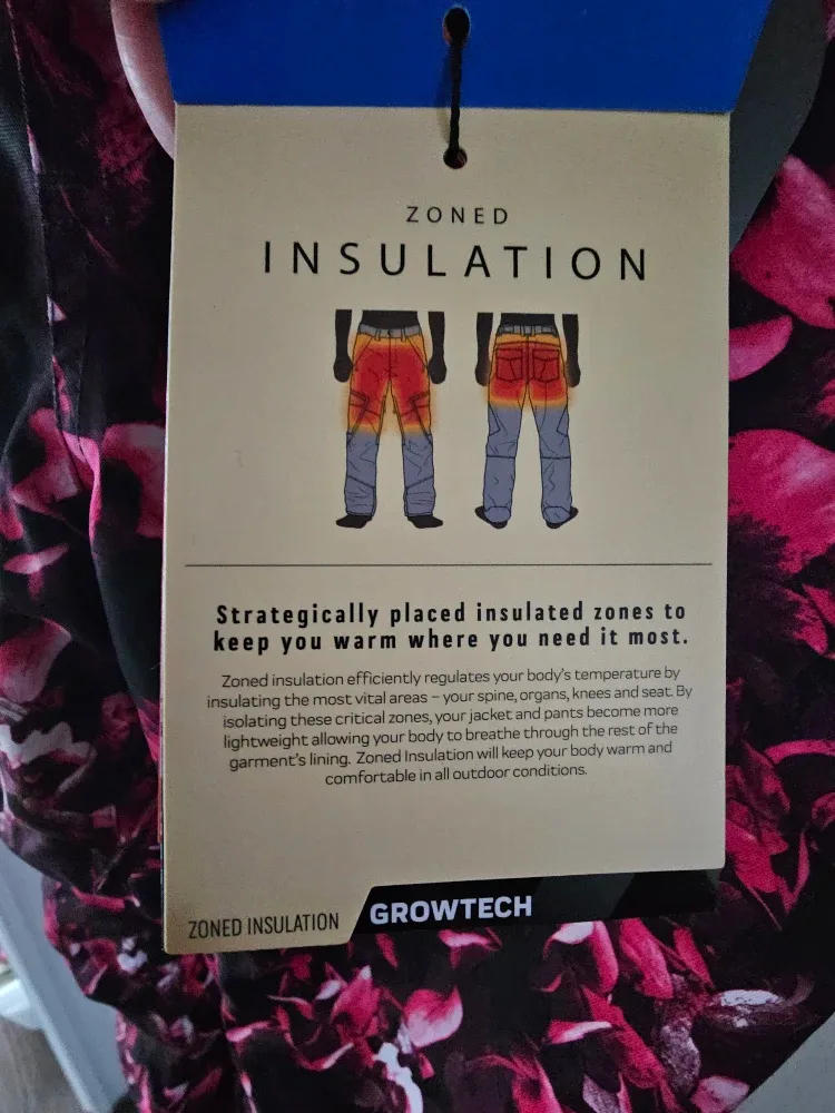 Ripzone Redrock Bib Winter Pant - Love Potion Floral, Size M image indicator(8)