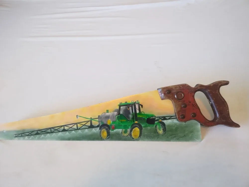 Airbrushed hand saw