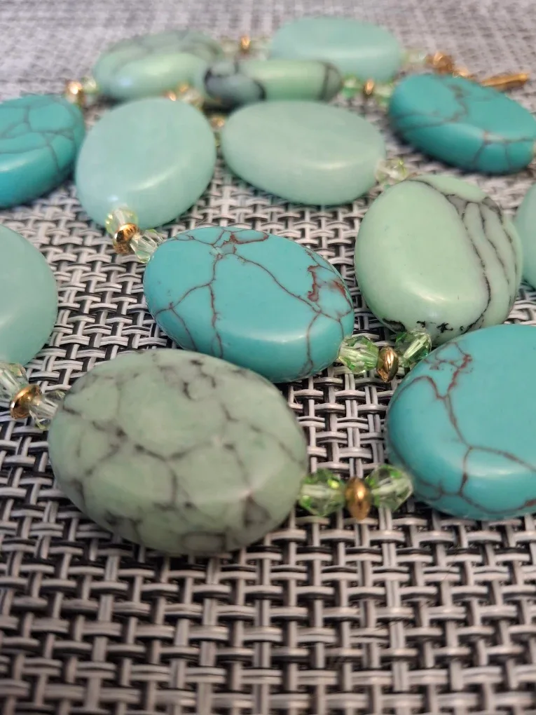 Turquoise Ralf Lauren Stone Beaded Necklace image indicator(4)