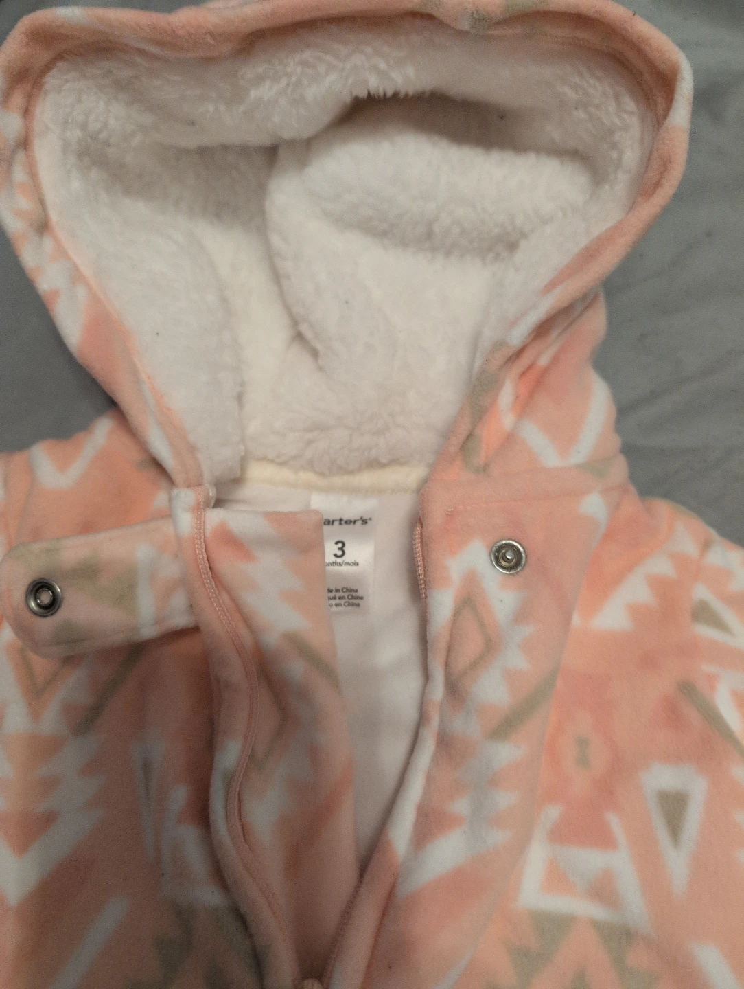 Carter's 3 Months Baby Fleece Footed Pajamas - photo 2