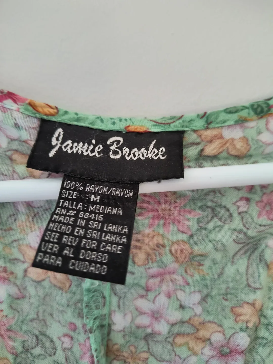 90s Jamie Brooke Floral Romper Dress - Size M image indicator(2)