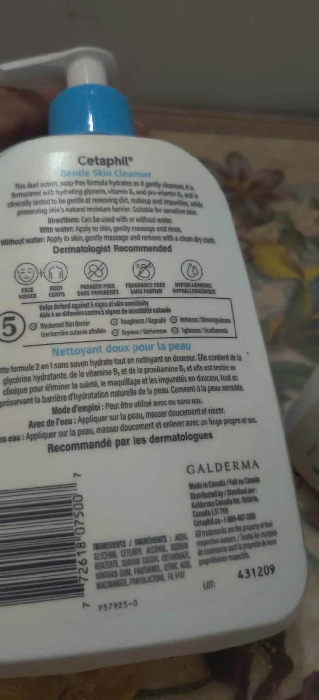 Cetaphil Gentle Skin Cleanser 500mL x 2 image indicator(4)