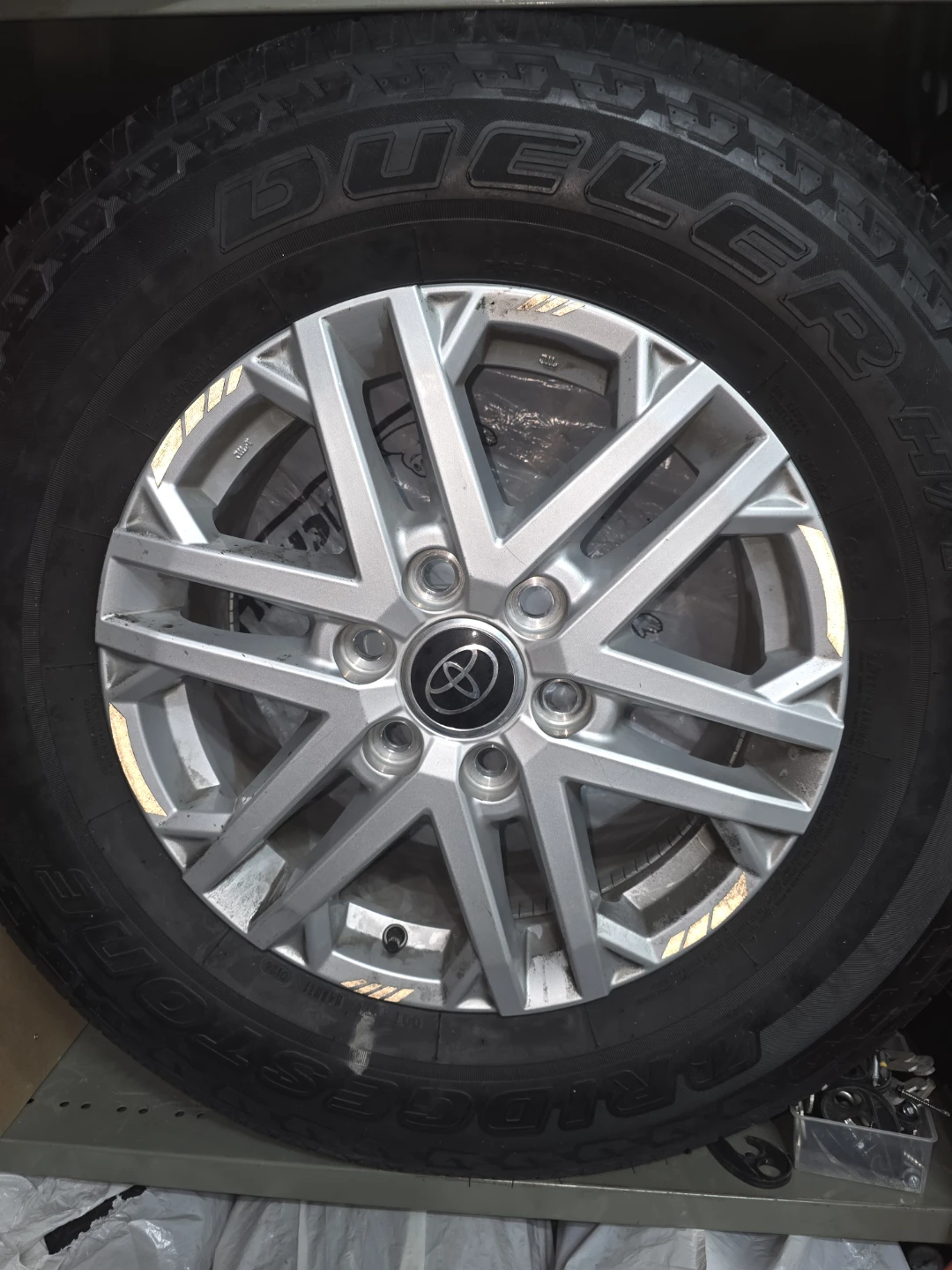 Toyota OEM Wheel with Bridgestone Dueler Tire - 265/70R18