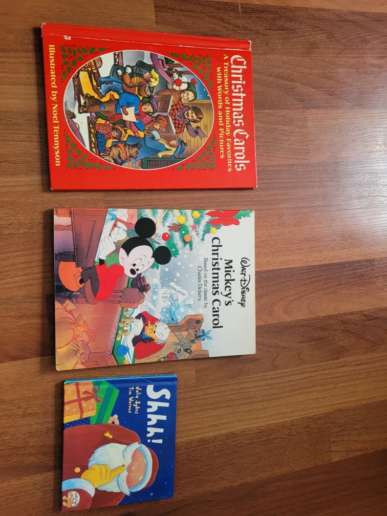 Kids' Christmas Books - Shhh!, Mickey's Christmas Carol,
