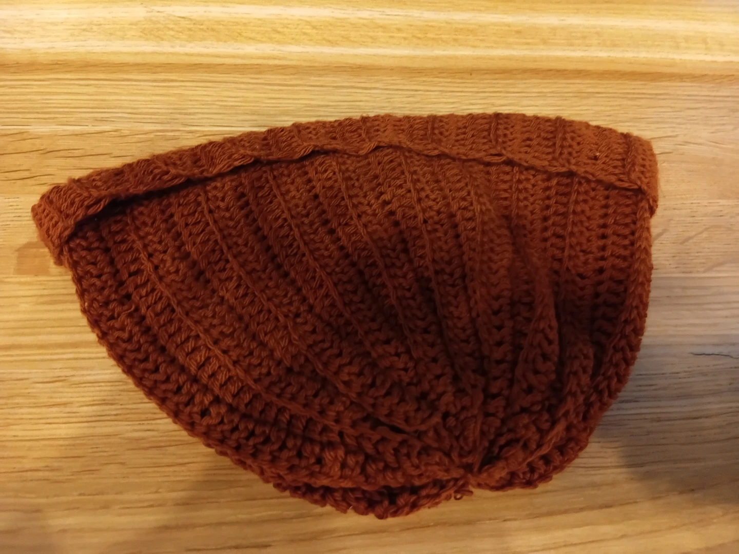 Handmade Knit Beanie - Brown