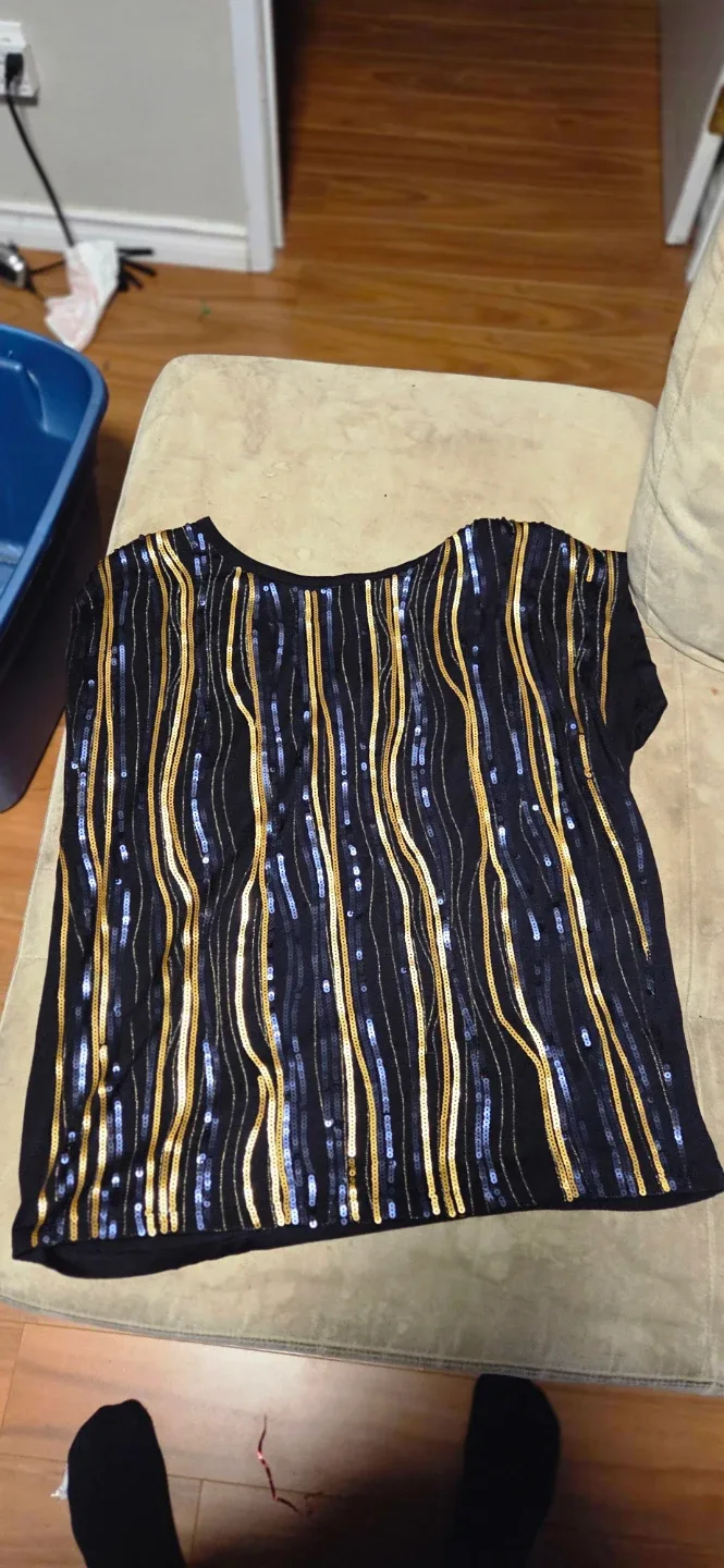 by Jeanne Beker Sequin Top - Size XL