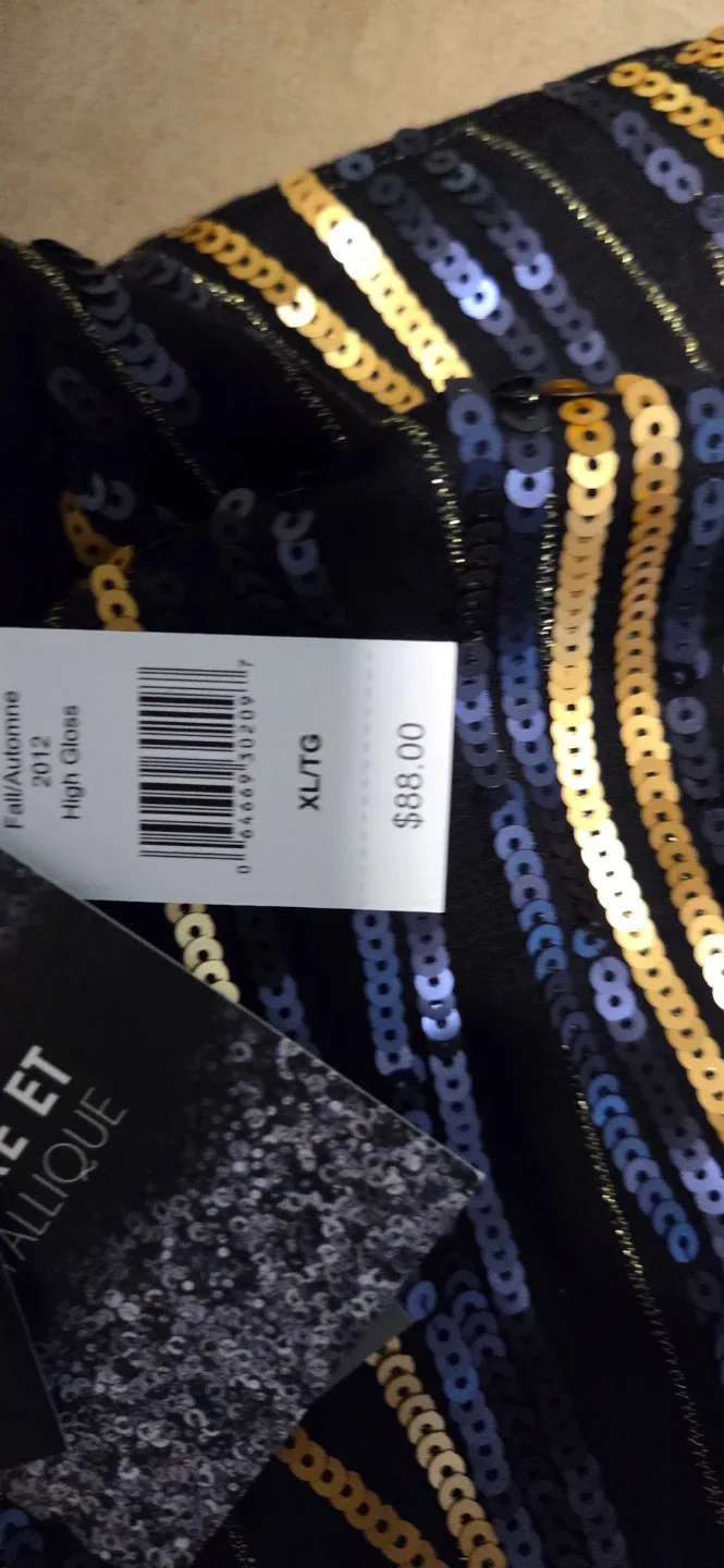 by Jeanne Beker Sequin Top - Size XL image indicator(6)