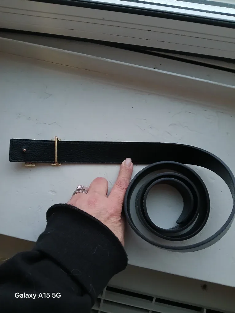 HERMES European replica Brow leather belt image indicator(2)