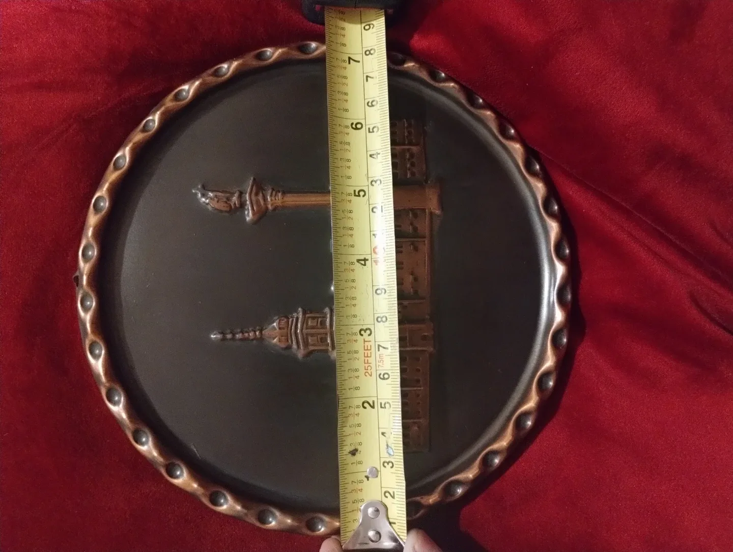 Vintage Polish Plakietka Round Tray image indicator(4)