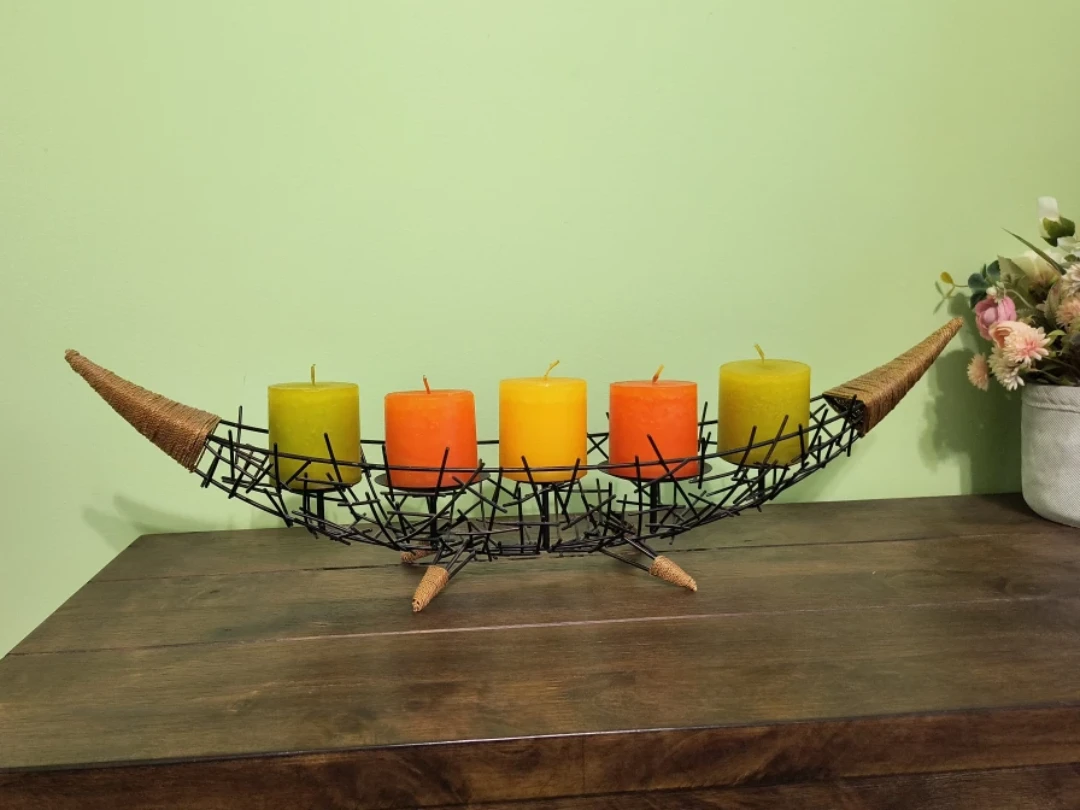 Candle Holder with 5 Candles - photo 2