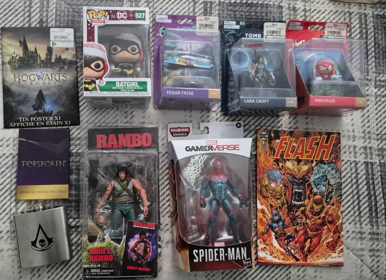 Collectable Action figurines & more (Prices listed)