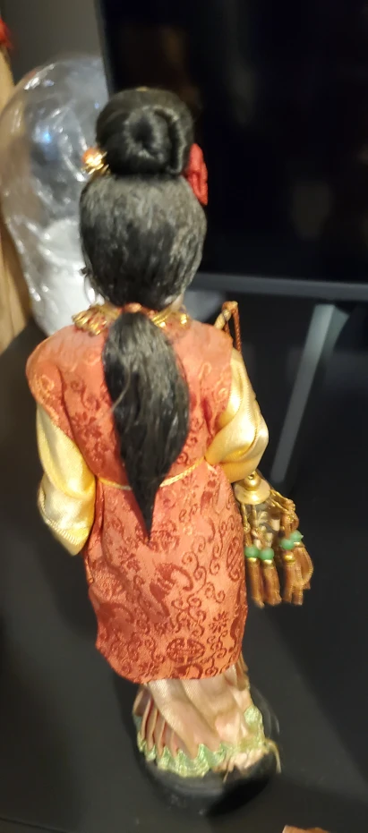Vintage Asian Dolls Pair very detailed - photo 3