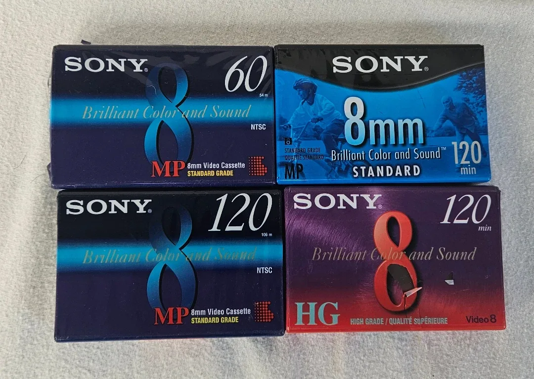 New Sony 8mm / Video 8 Tapes Sealed