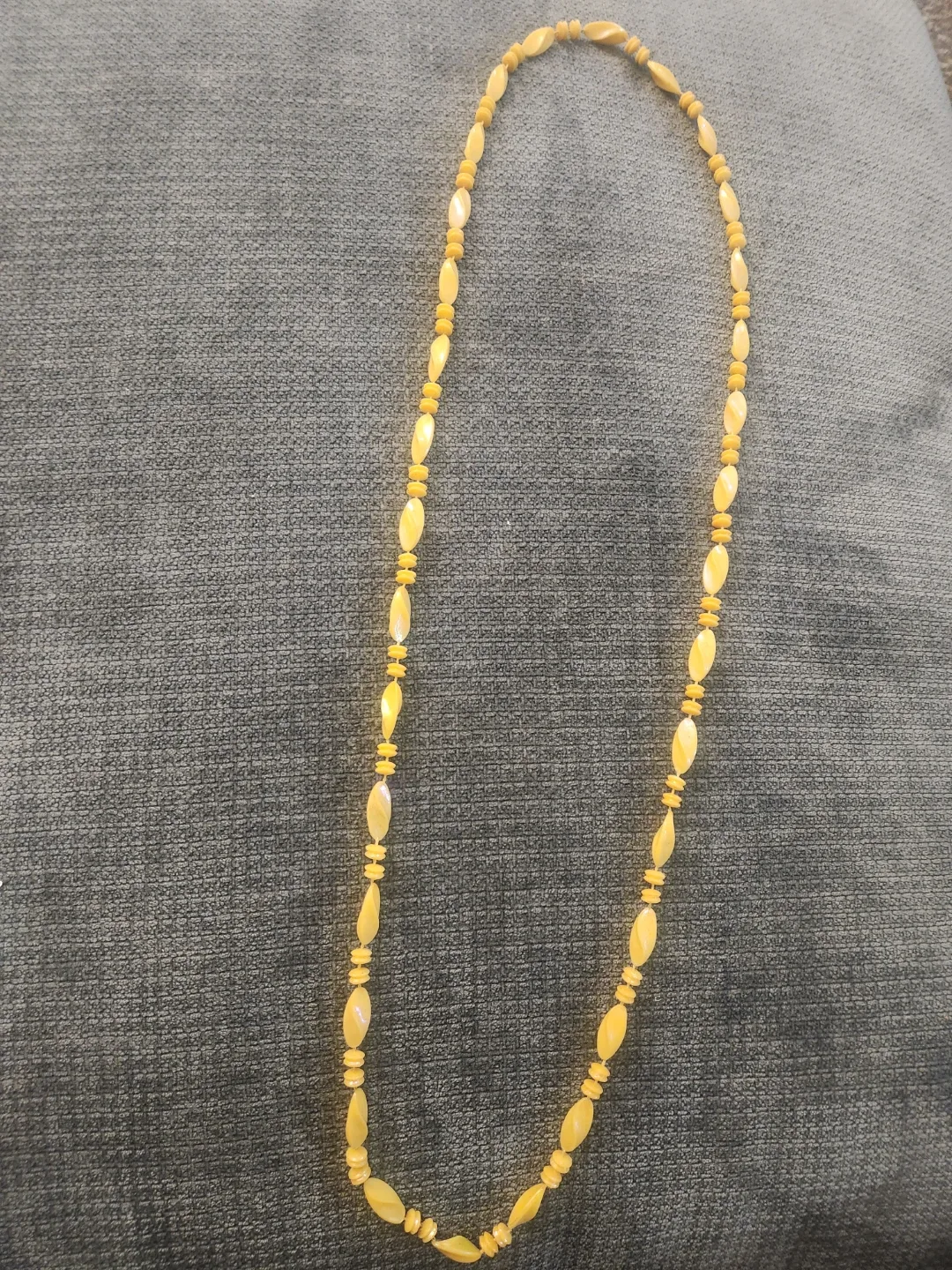 Yellow Beaded Necklace