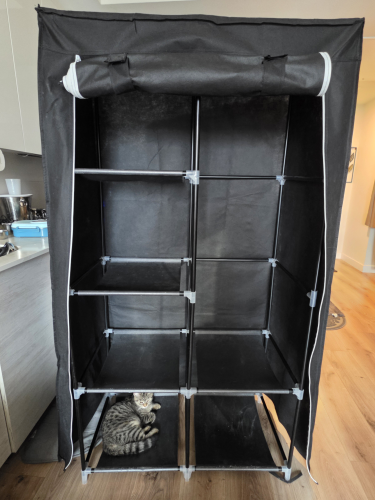 Portable Closet Wardrobe - Black(Set of 2) - photo 2