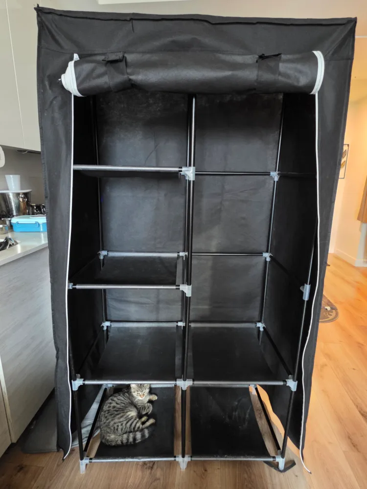 Portable Closet Wardrobe - Black(Set of 2) image indicator(2)